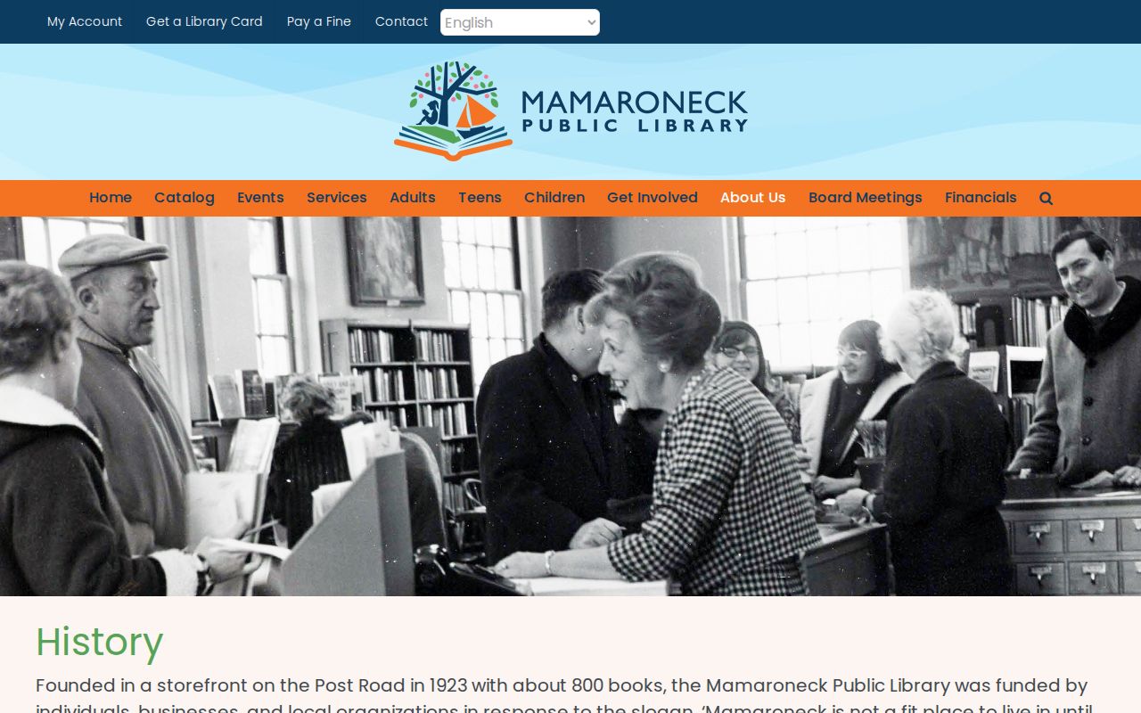 Village of Mamaroneck previous residents research lead at Mamaroneck Public Library