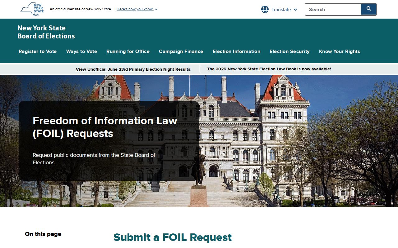 Village of Mamaroneck resident lookup voter file request rules